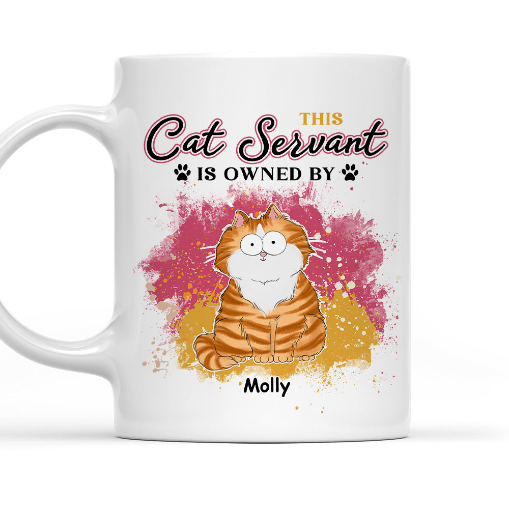 This Cat Servant - Personalized Custom 11oz and 15oz Coffee Mug for Pet Lovers