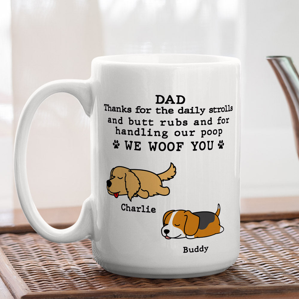 Unique Personalized Custom Coffee Mug - Ideal for Handling Your Thoughts and Enjoying Coffee for Pet Lovers