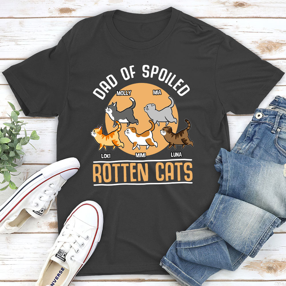Spoiled Cats - Customizable Unisex 5.3 oz Personalized T-shirt for Pet Lovers