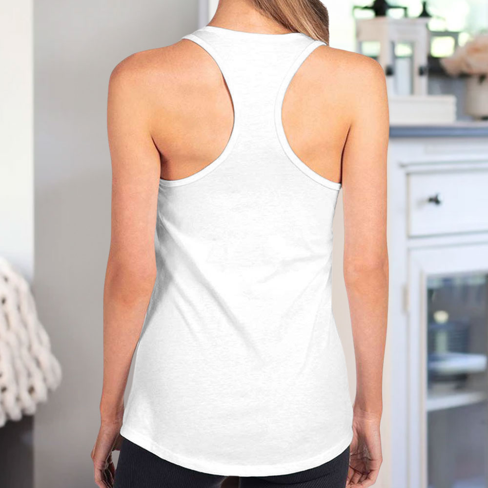 This Human Vintage - Personalized Custom Summer Women's Racerback Tank for Dog Lovers