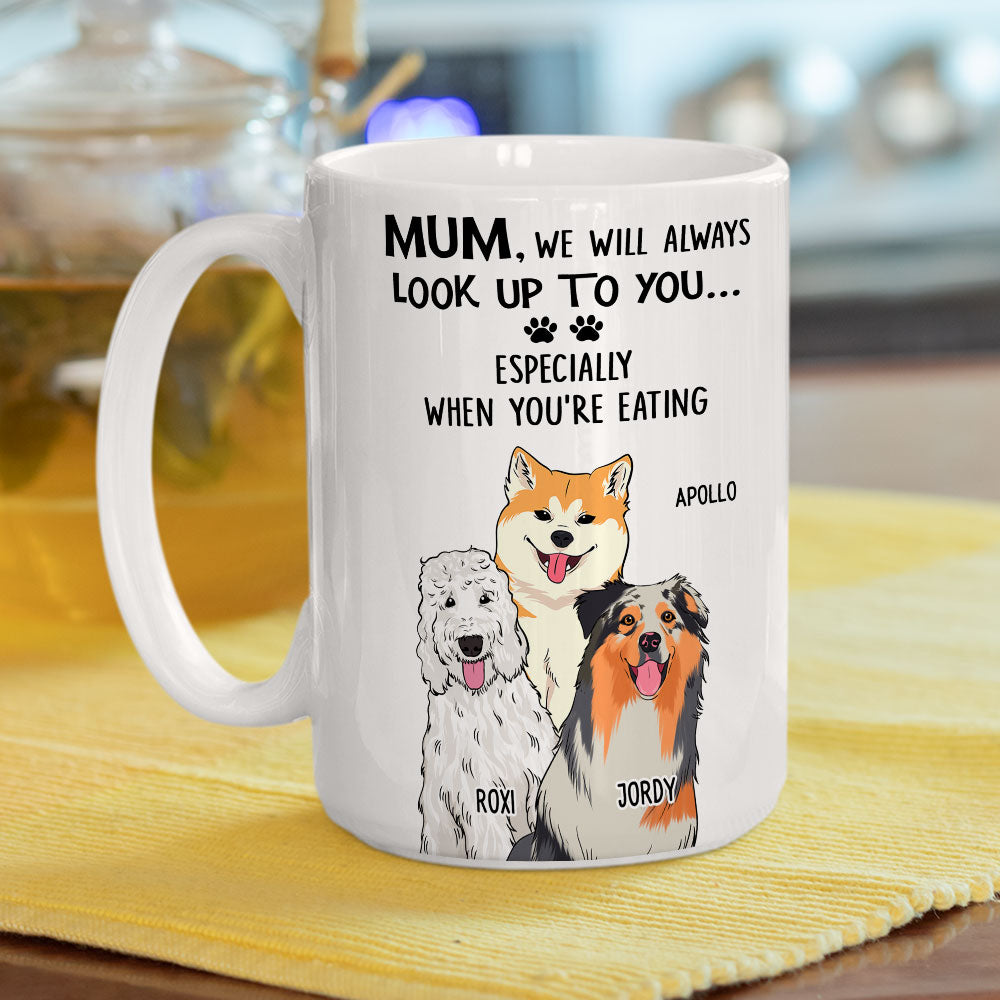 Look Up To You - Exquisite Personalized Custom 11oz Coffee Mug for Pet Lovers
