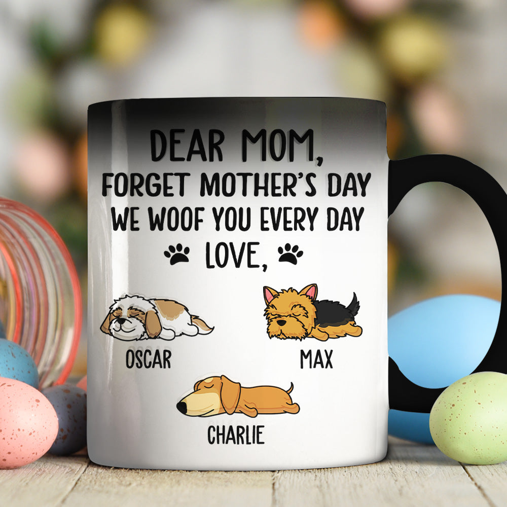 Woof You Dad - Personalized 11oz/15oz Custom Color Changing Ceramic Mug for Pet Lovers