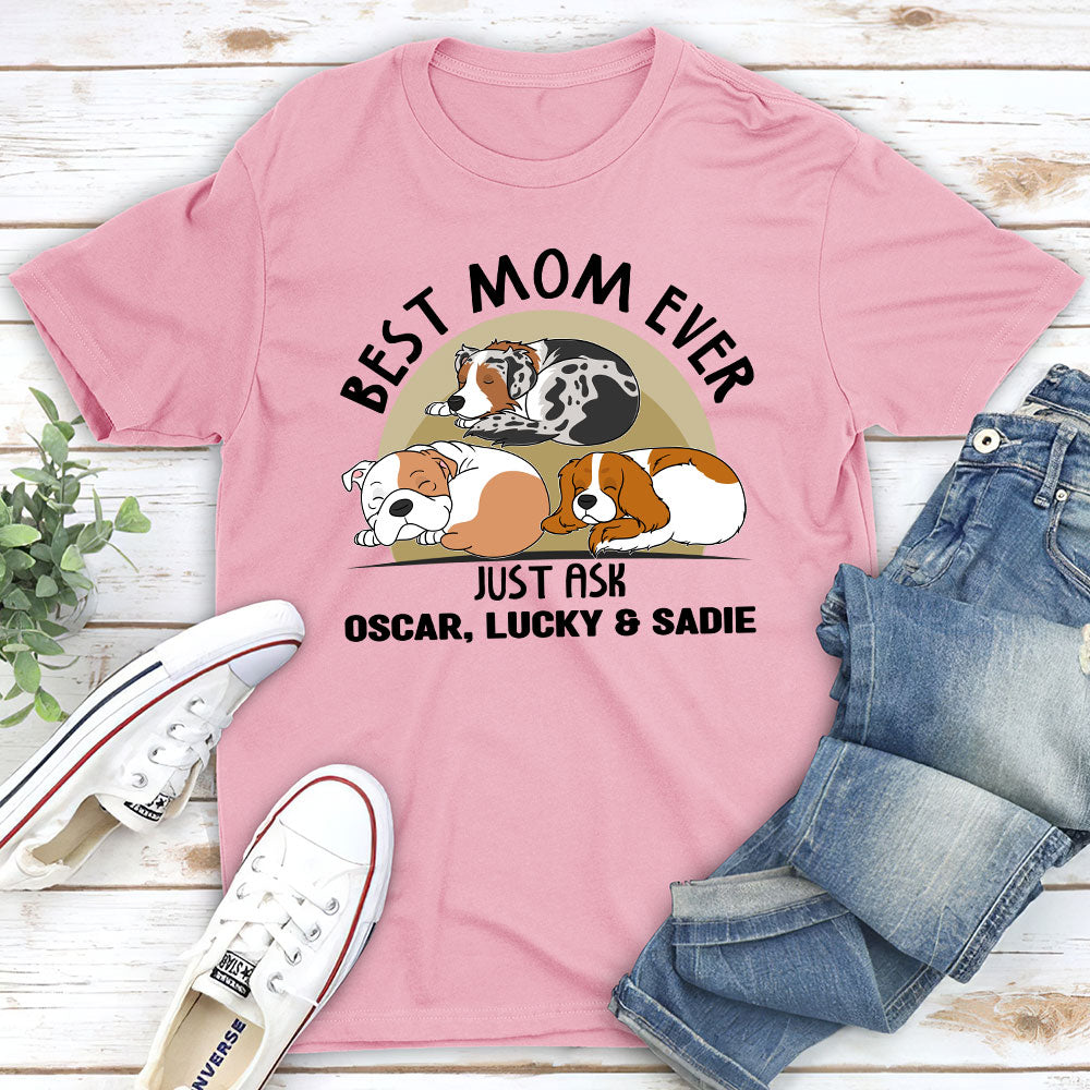 Just Ask My Dog - Personalized Custom Unisex 5.3 oz T-shirt for Pet Lovers