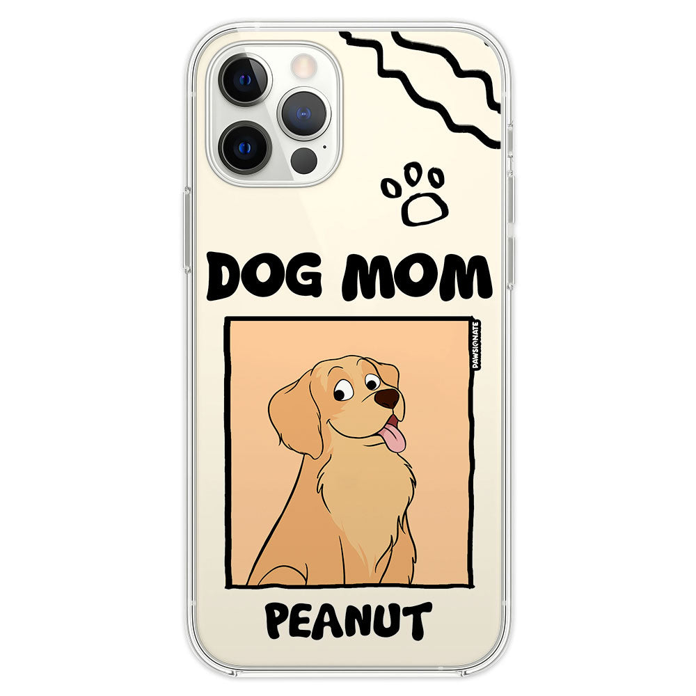 Funny and Adorable Dog Cartoon - Customizable Personalized Phone Case for Pet Lovers