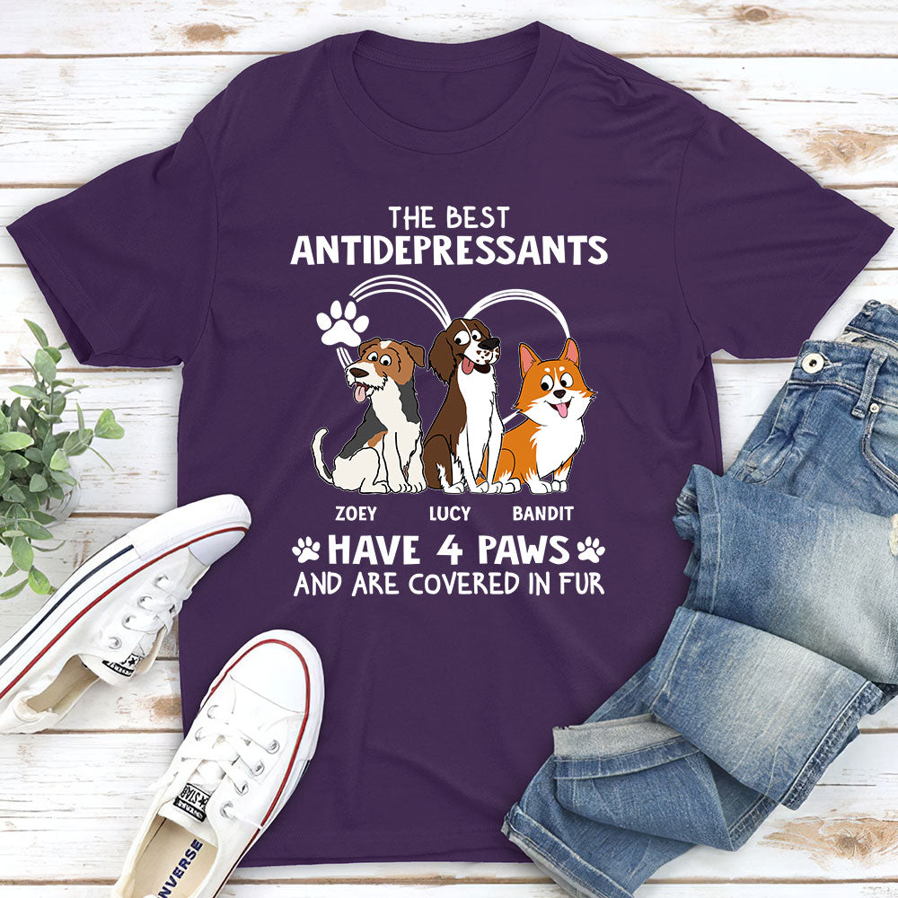 Best Antidepressant - Customizable Unisex 5.3 oz Personalized T-shirt for Pet Lovers