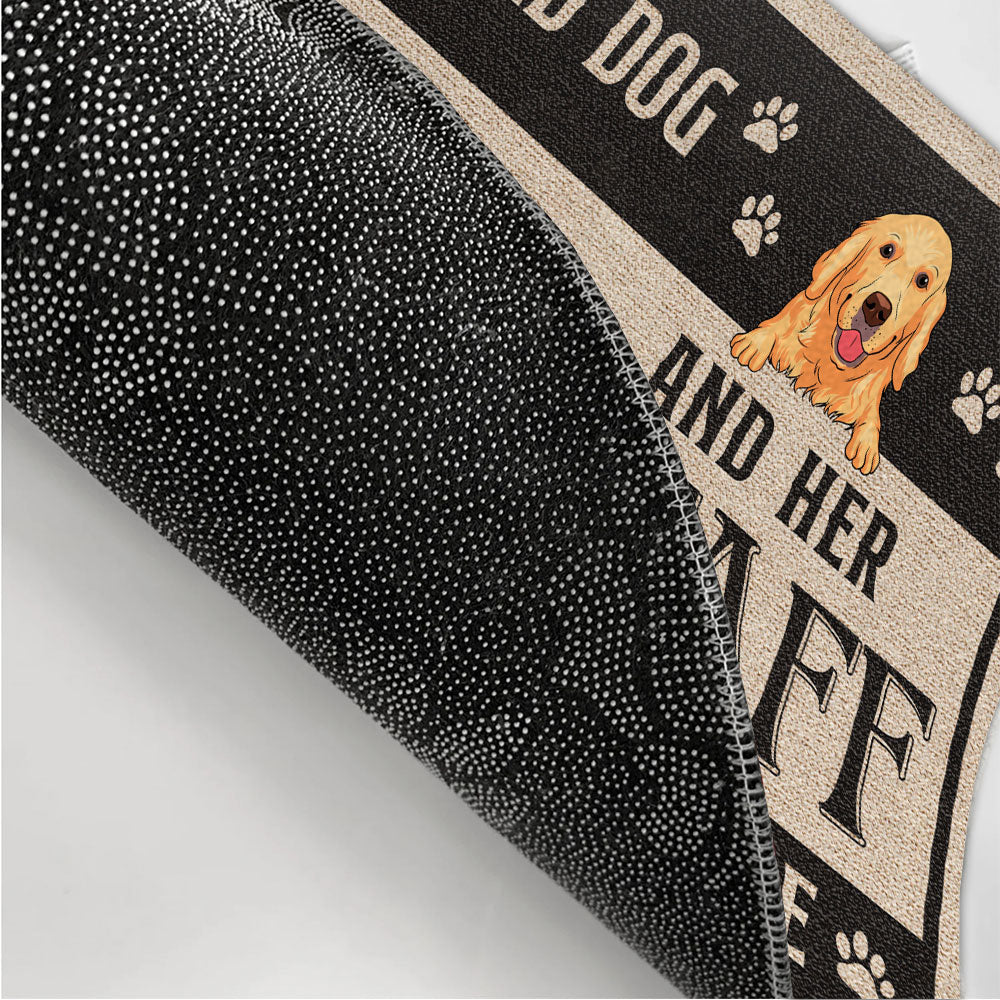 Pet And Staff - Personalized Custom Cat Picture Doormat for Pet Lovers