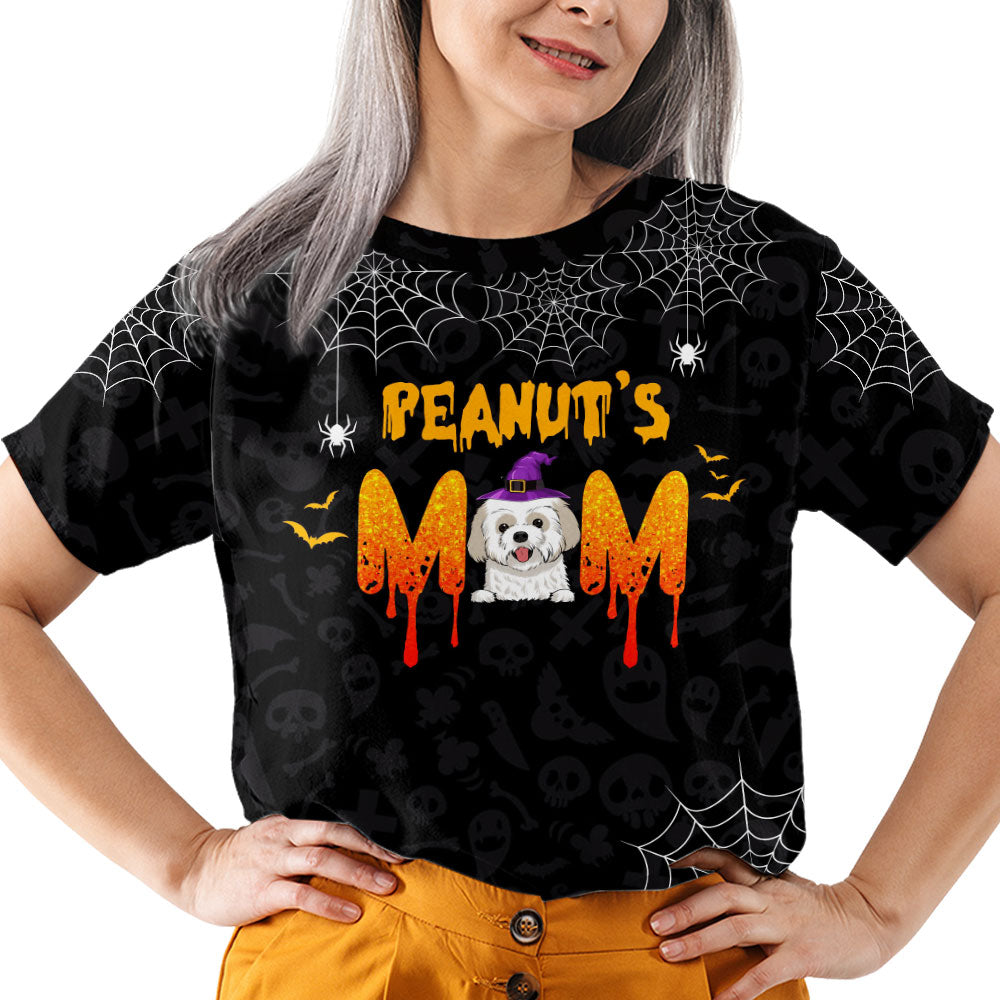 Halloween Mom - Customizable All-over-printed Premium Comfort T-shirt