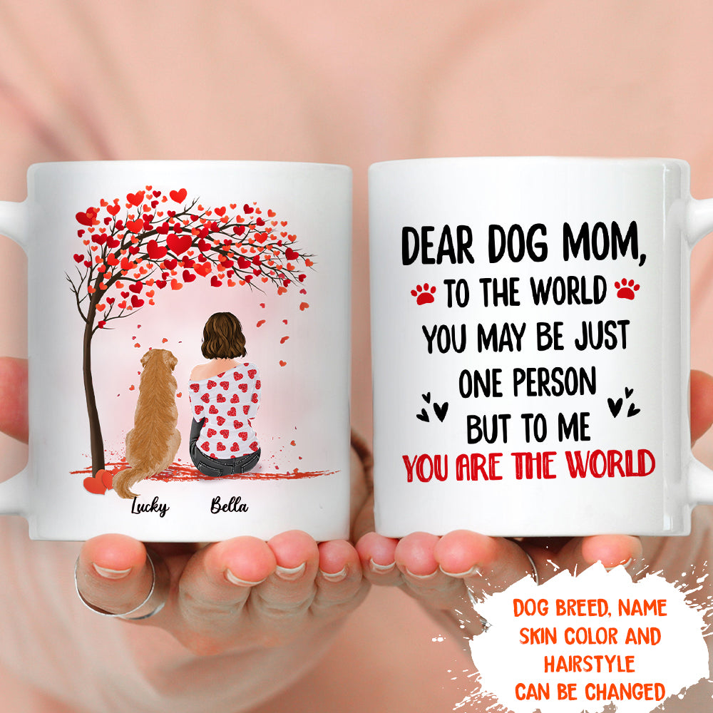 You Are The World - Customizable Personalized Coffee Mug for Pet Lovers