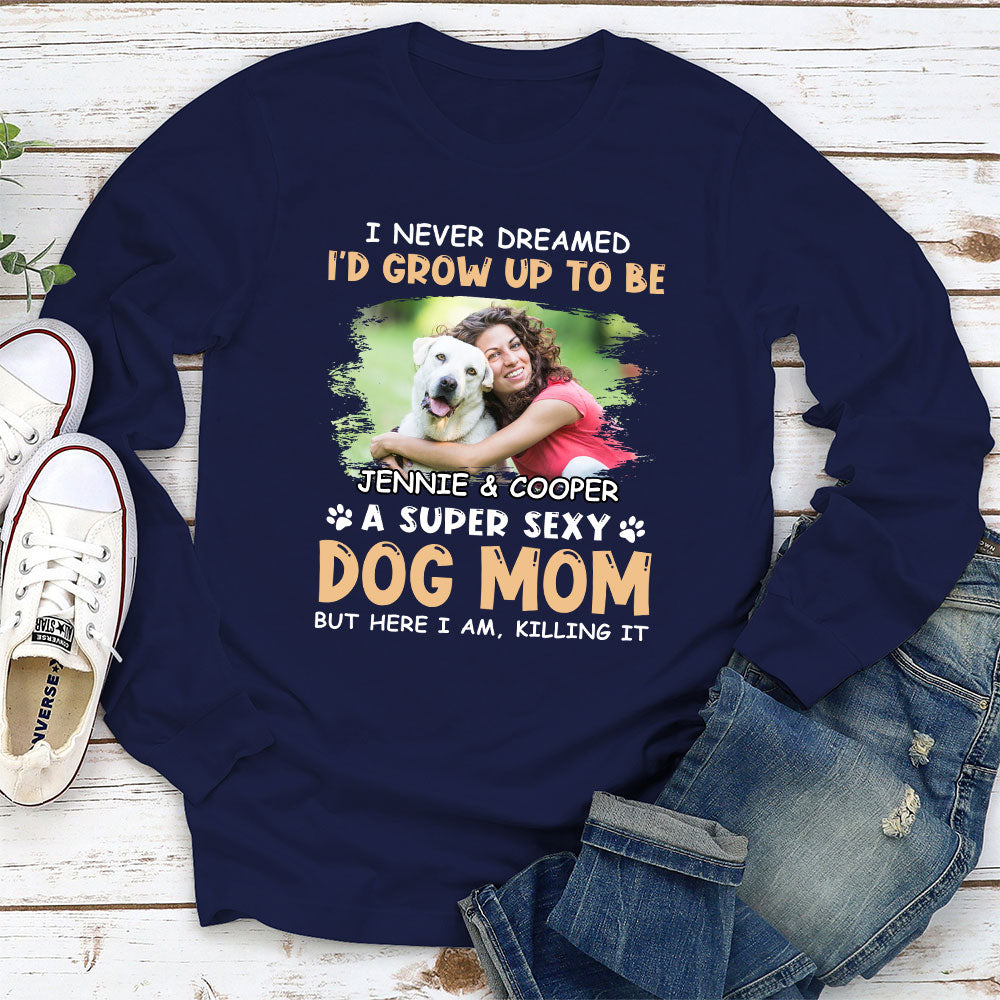 Sexy Dad Mom 2 - Personalized Custom Long Sleeve T-shirt for Pet Lovers