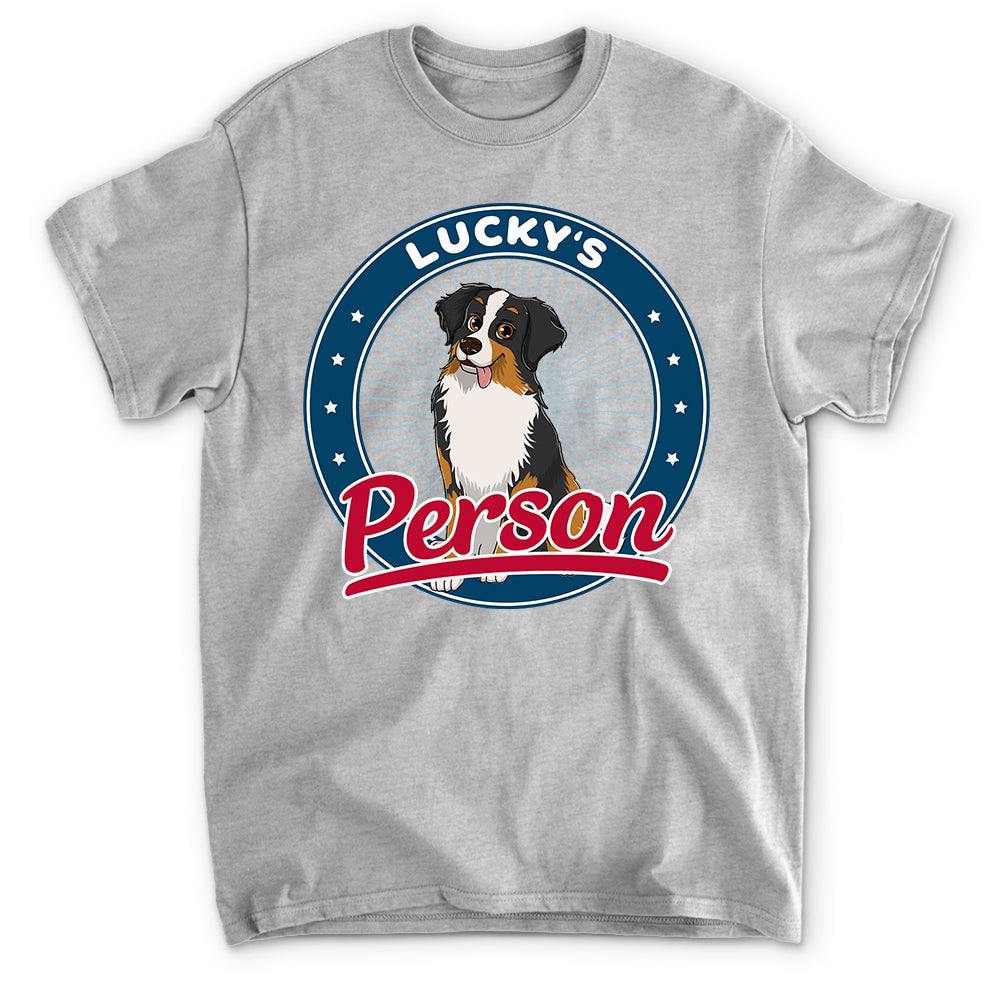 Unique Dog Person Cartoon Personalized Custom Unisex 5.3 oz T-shirt