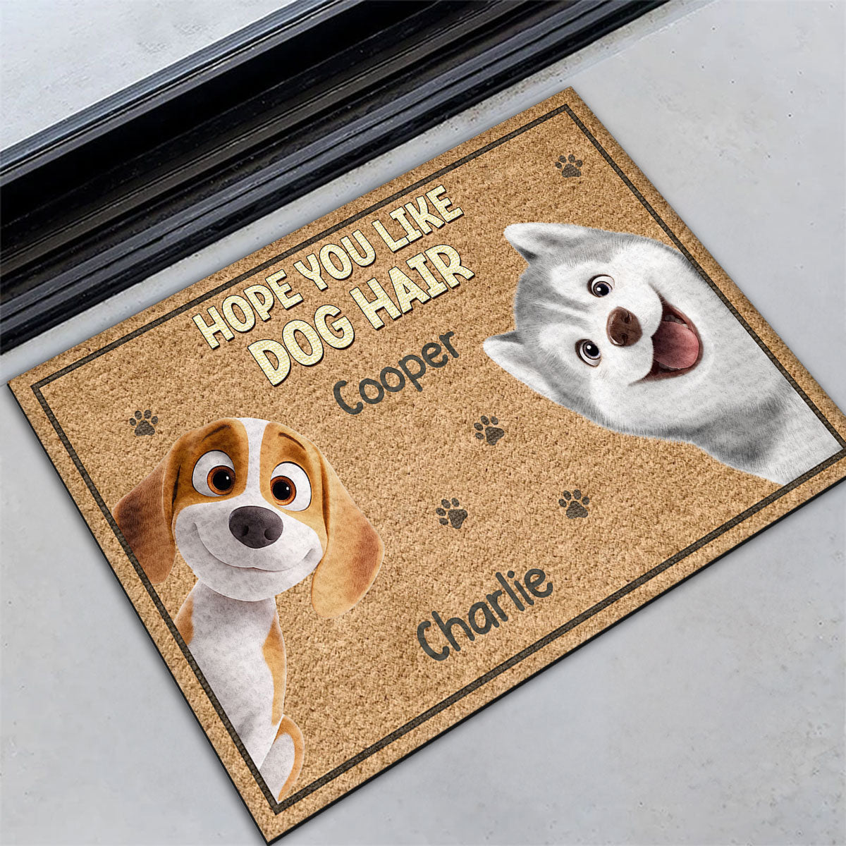 Hope You Like Dog Hair - Personalized Custom Doormat with Premium Sublimation Printing