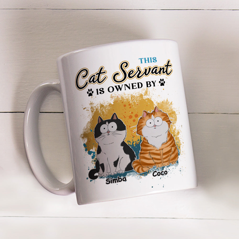 This Cat Servant - Personalized Custom 11oz and 15oz Coffee Mug for Pet Lovers