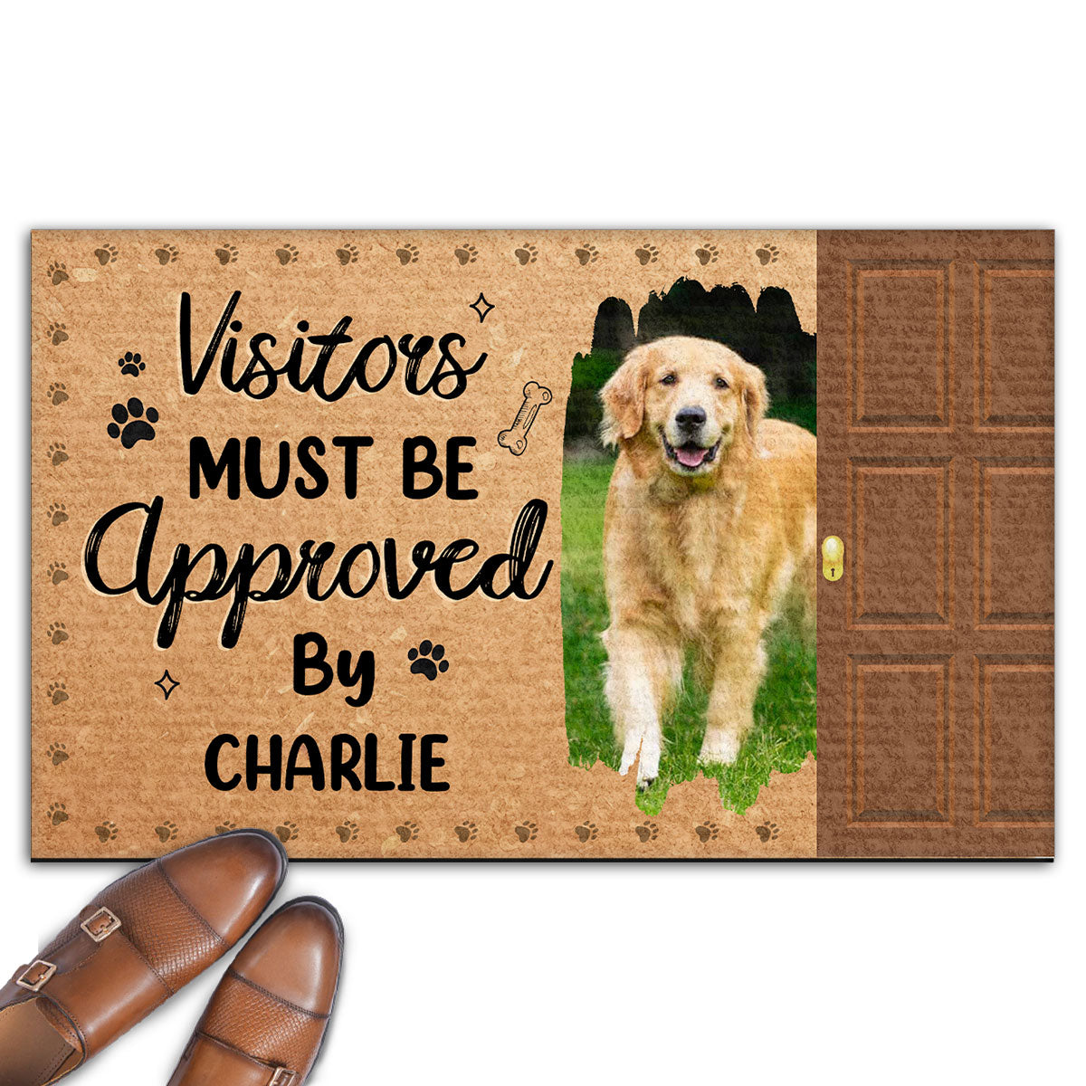 Everyone Must Be Approved By Dogs - Personalized Custom Photo Doormat with Standard or Premium Options in Multiple Sizes