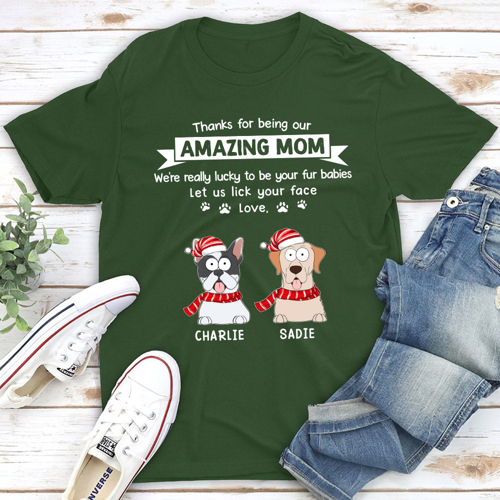 Lucky Fur Baby - Personalized Custom Unisex 5.3 oz T-shirt for Pet Lovers