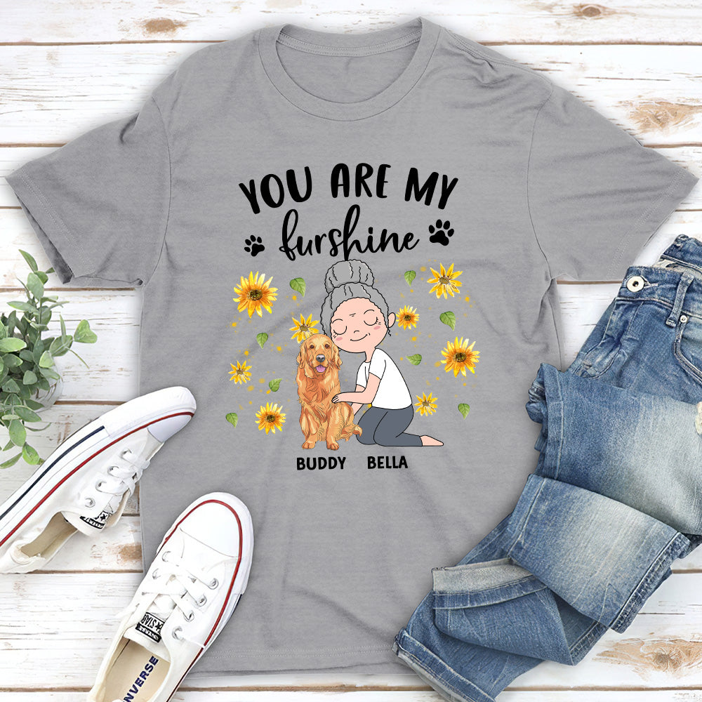 My Furshine Is - Personalized Custom Unisex 5.3 oz T-shirt for Pet Lovers
