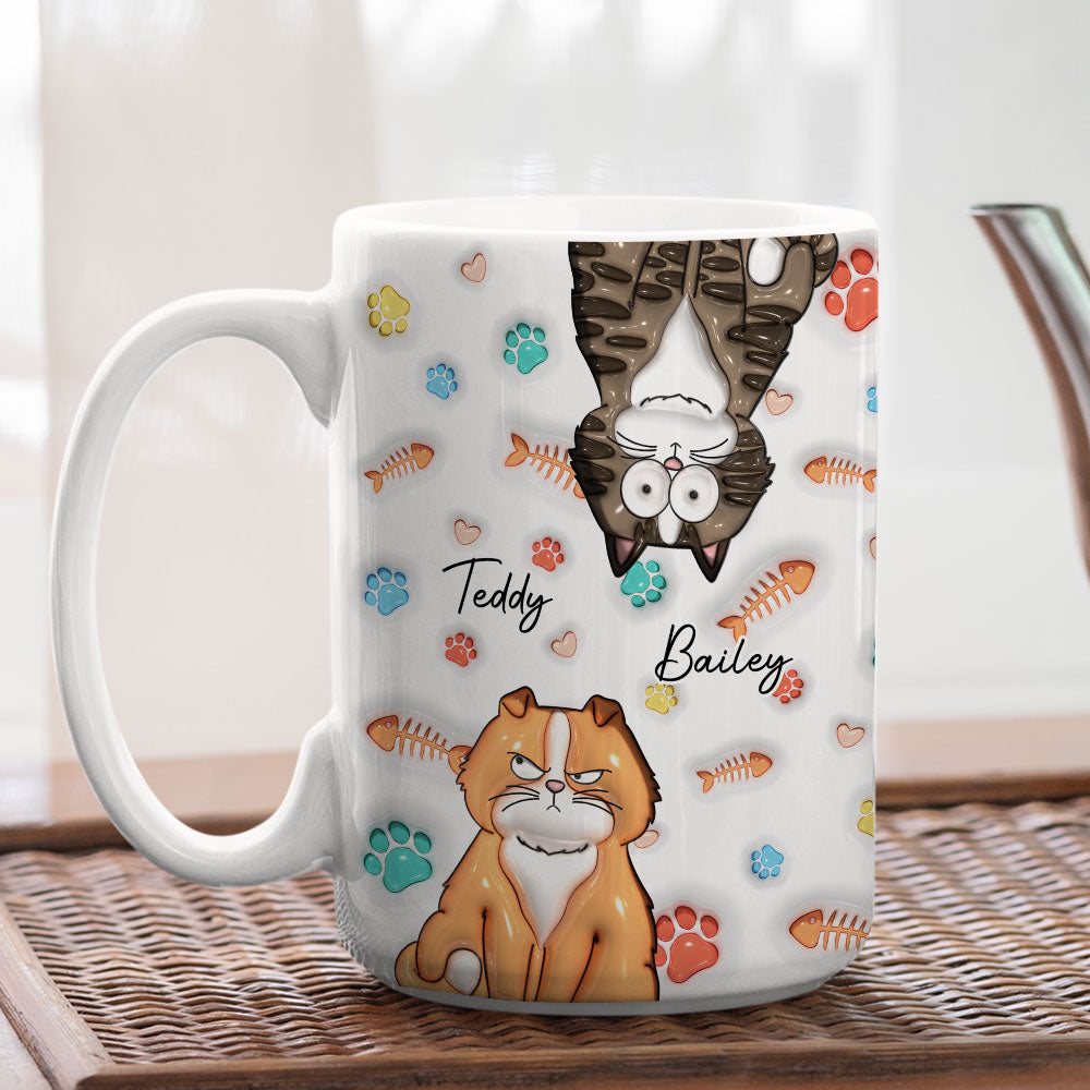 My Lovely Cat Babies - Unique Personalized Custom 3D Inflated Effect Ceramic Mug (11oz & 15oz)