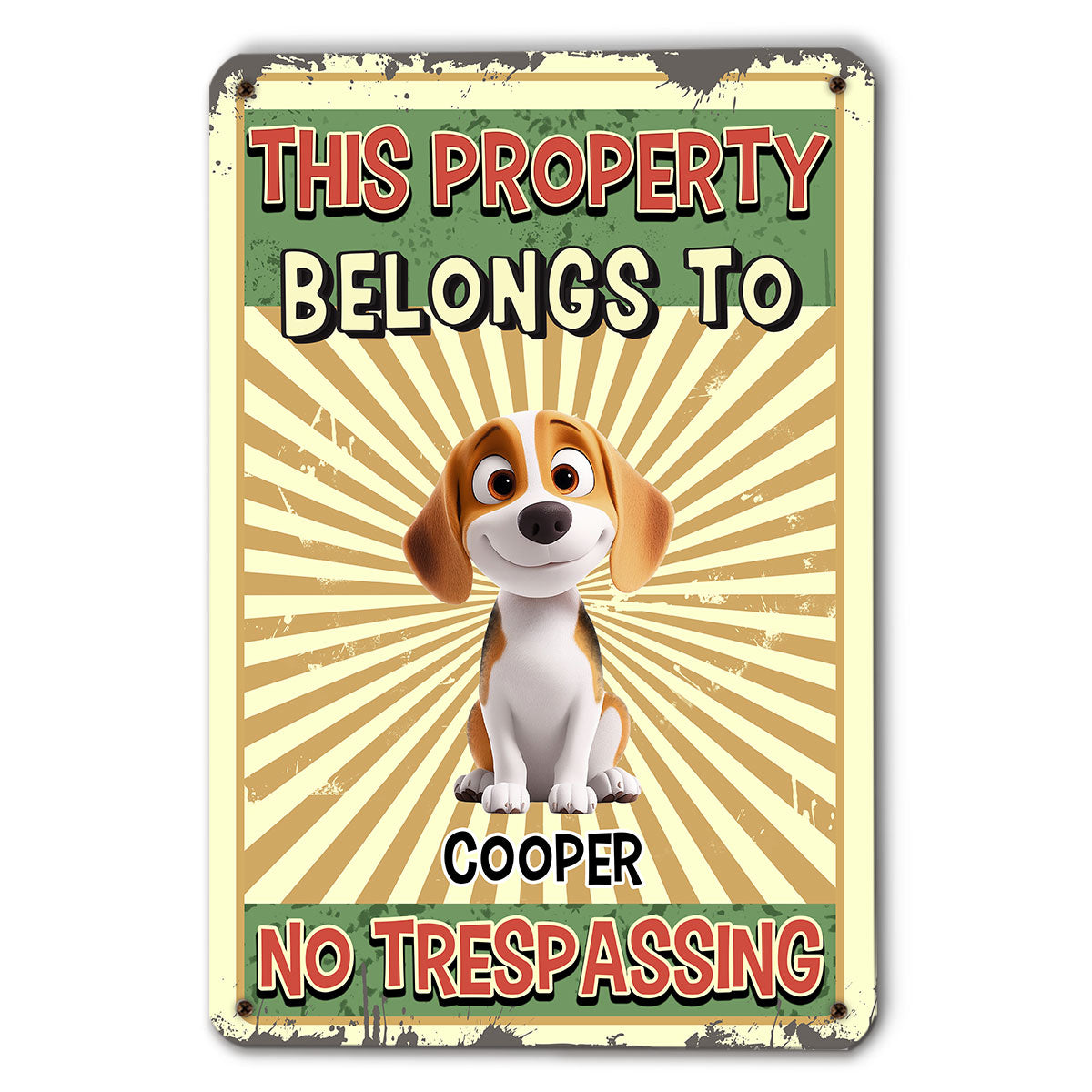 Personalized Custom Metal Warning Sign - Ideal for Home and Office Decor