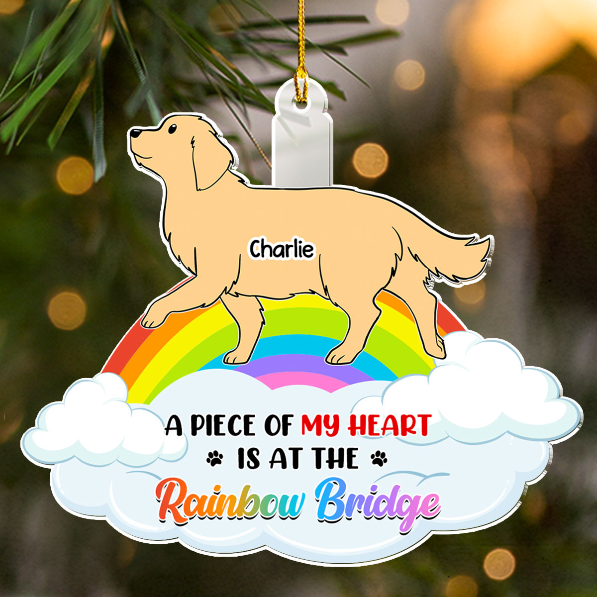 Unique Personalized Custom Acrylic Ornament for Dog Moms - Capture Memories