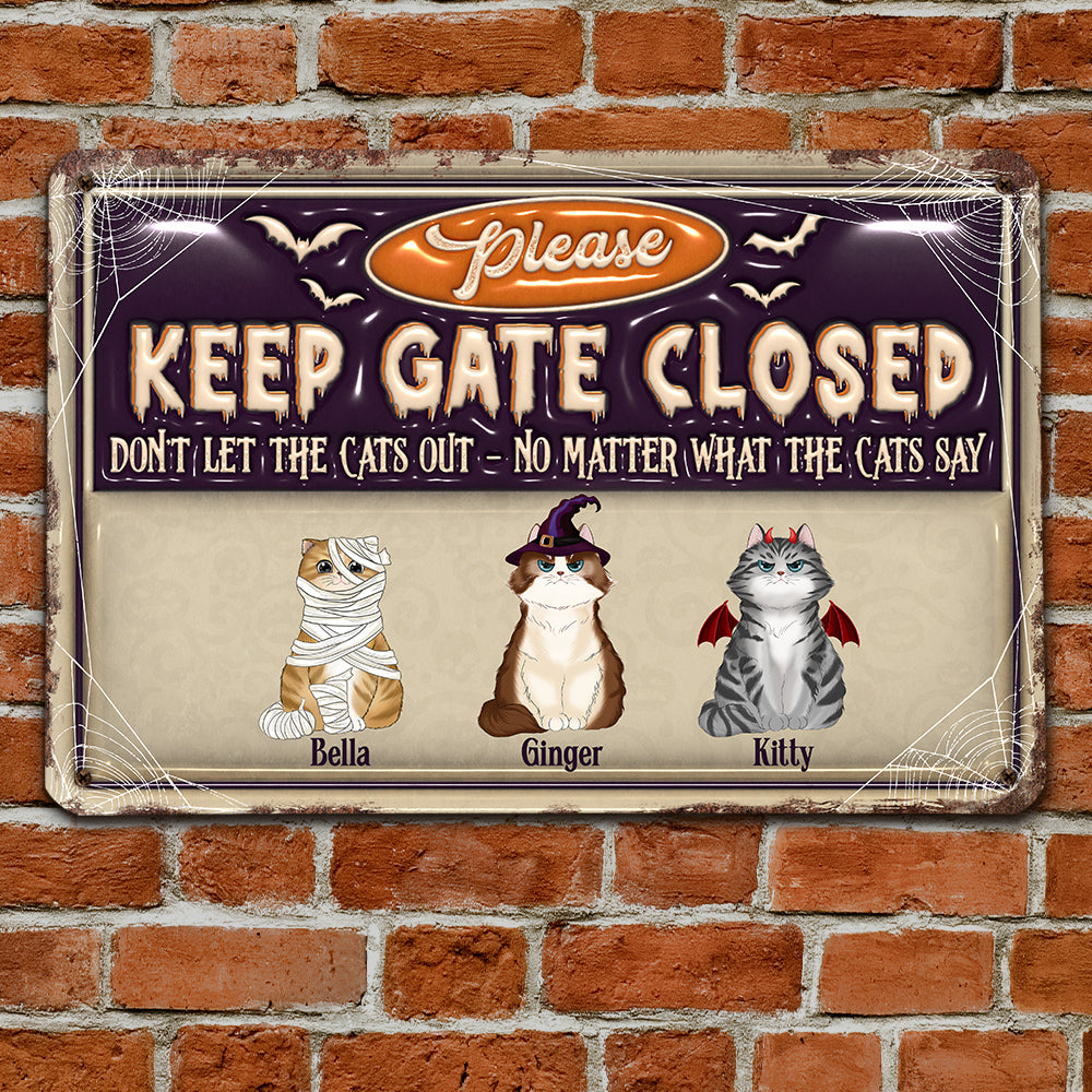 Halloween Day - Personalized Custom 3D Inflated Effect Metal Sign for Perfect Home and Office Decor