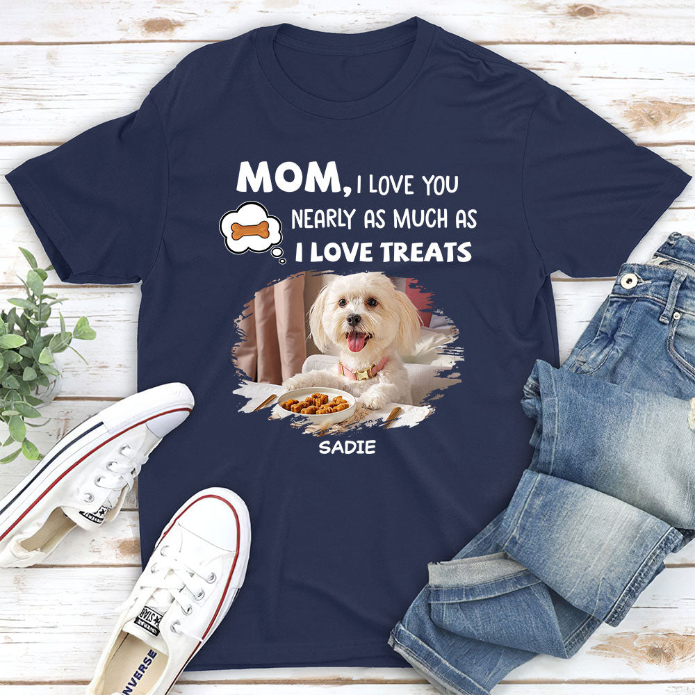 Nearly As Much As - Personalized Custom Unisex 5.3 oz T-shirt for Pet Lovers