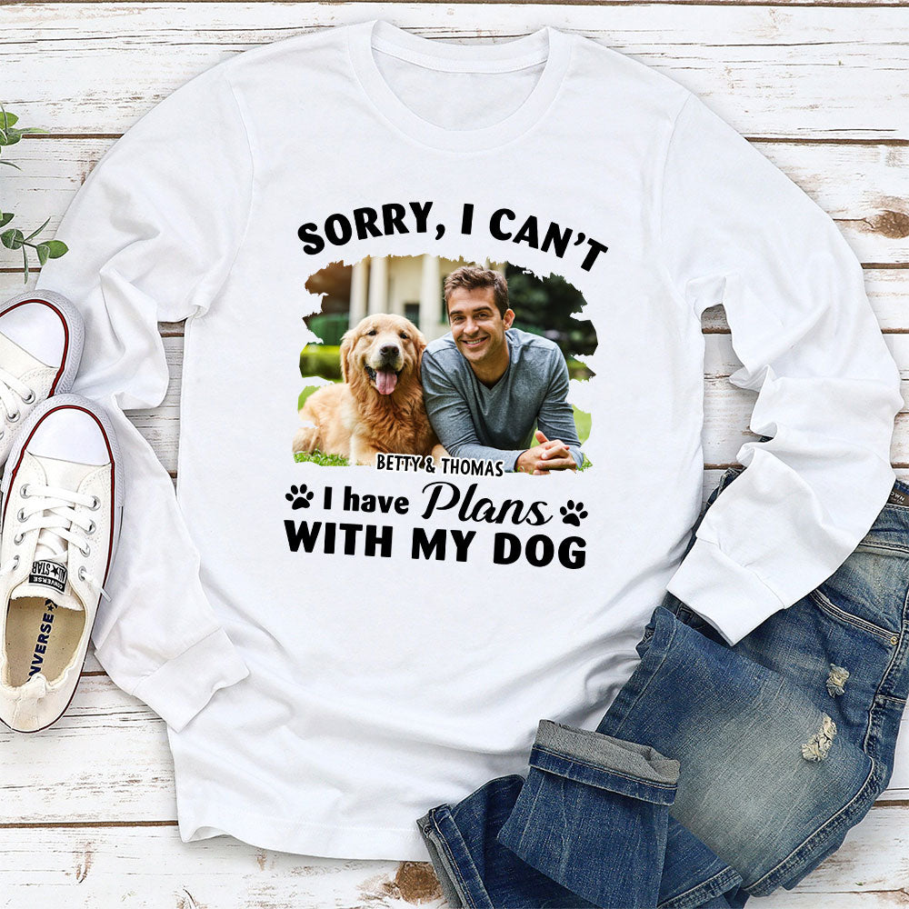 Another Plan Photo - Personalized Custom Unisex 6.0 oz Long Sleeve T-shirt for Pet Lovers