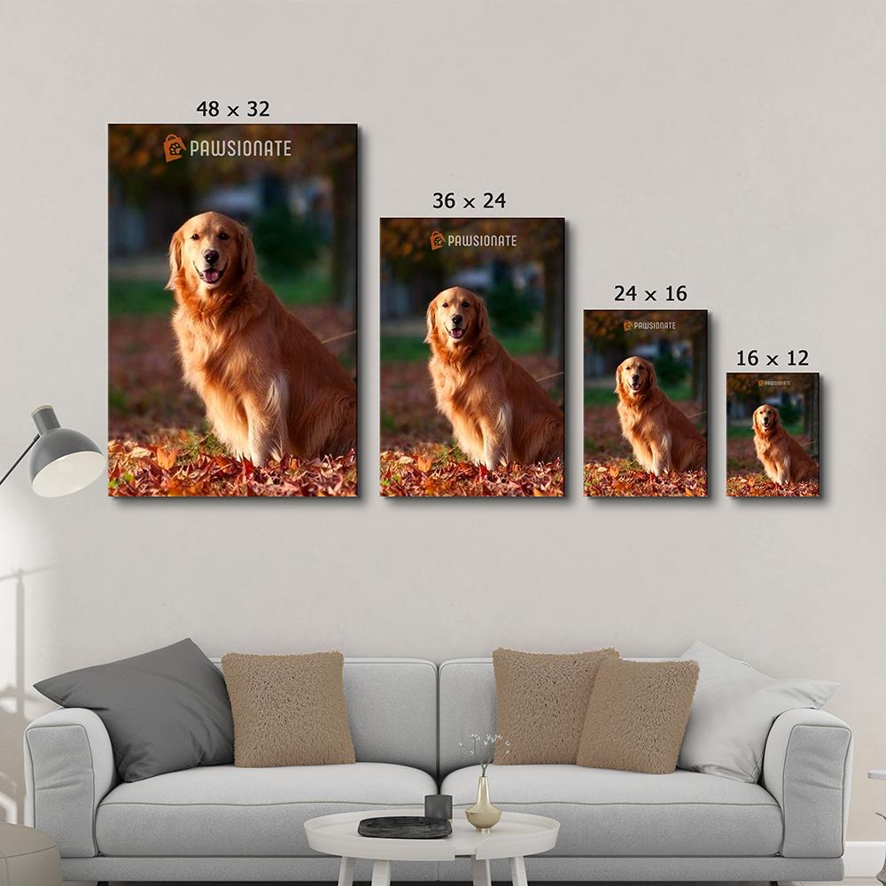 Personalized Custom Camping And Dog Canvas Print - Ideal Gift for Pet Lovers