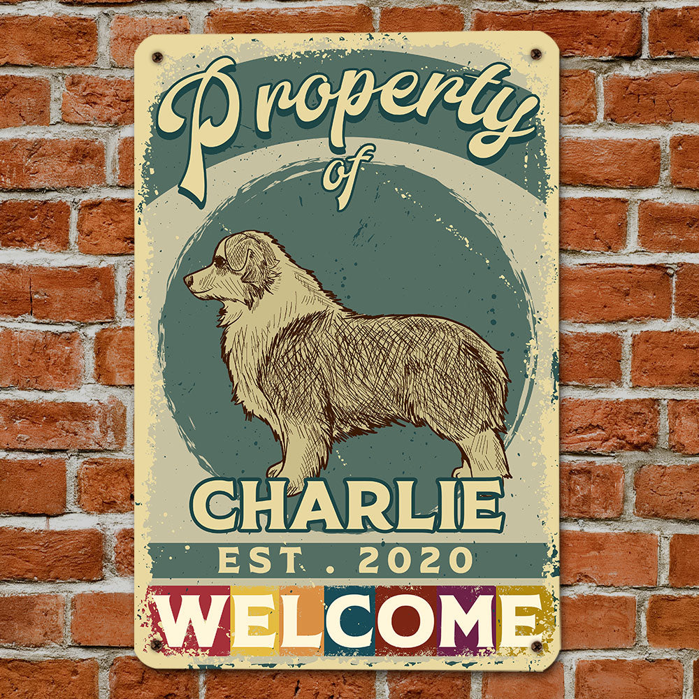 Personalized Custom Metal Sign - Ideal Property Decor for Dog Lovers