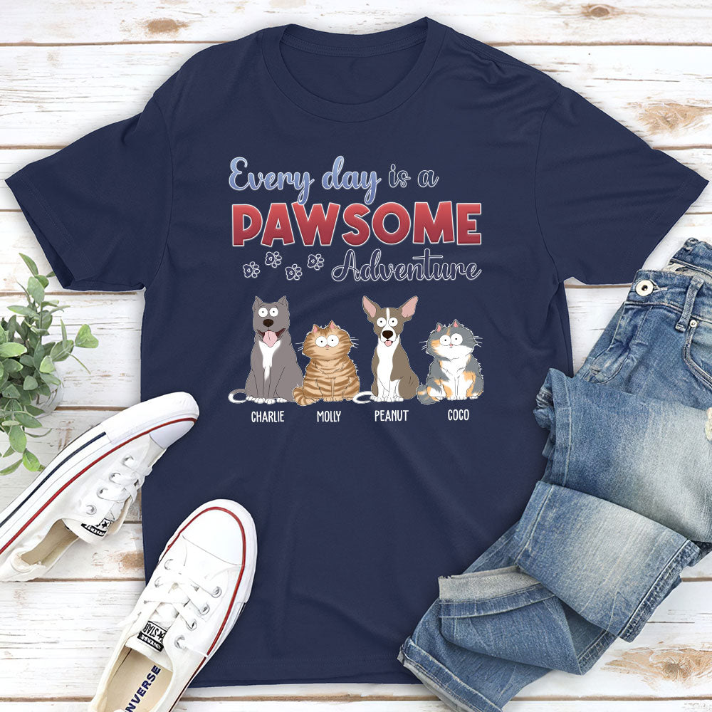 Every Day Adventure - Personalized Custom Unisex 5.3 oz T-shirt for Pet Lovers