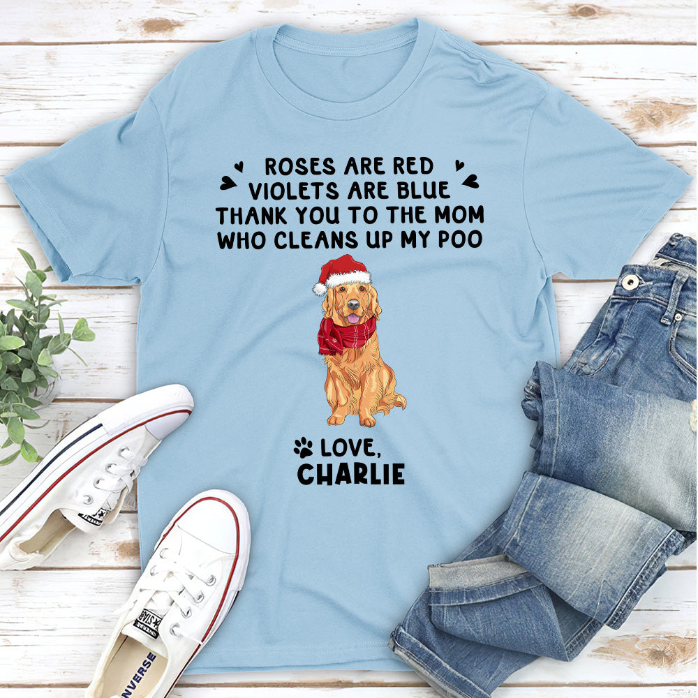 Thanks To Dad - Personalized Custom Unisex 5.3 oz T-shirt for Pet Lovers