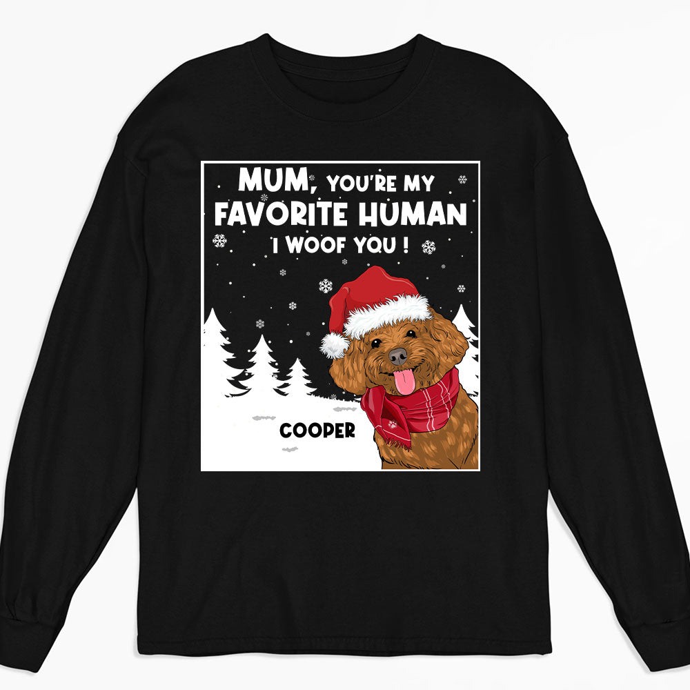 My Human - Personalized Custom Long Sleeve T-Shirt for Pet Lovers