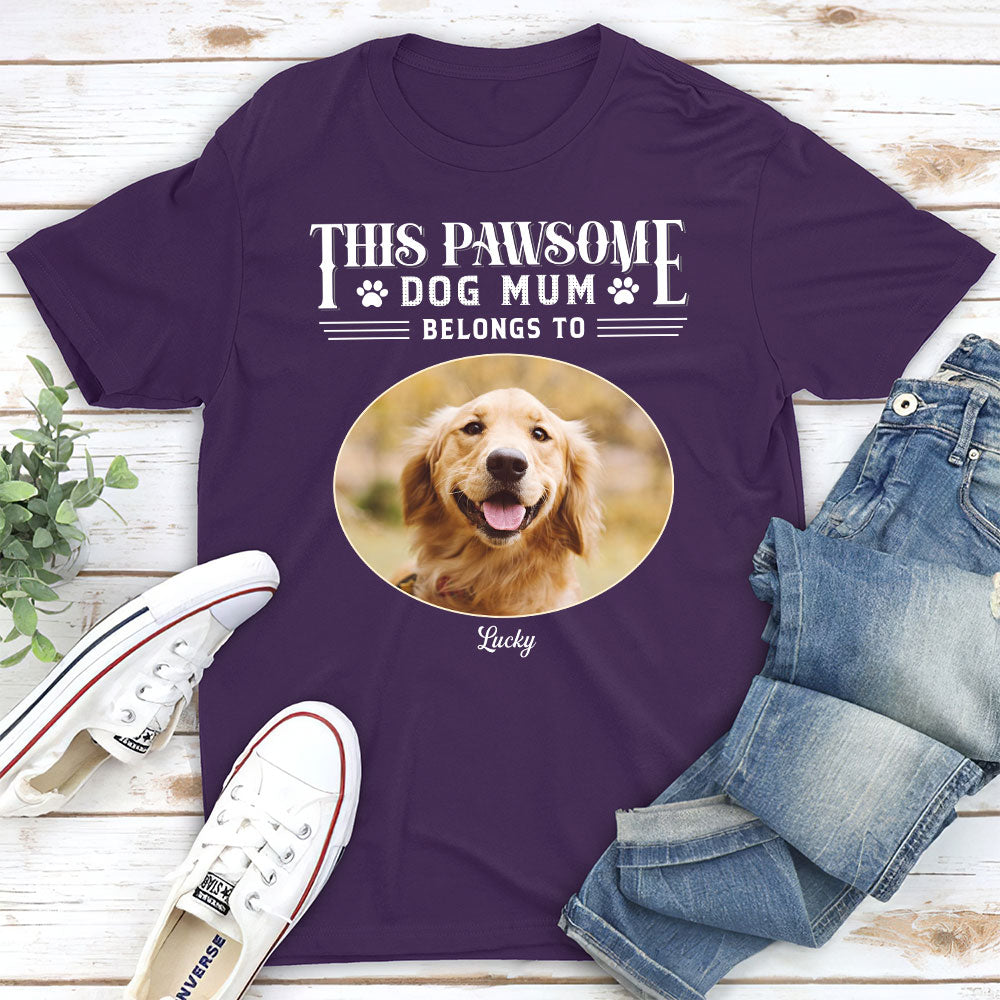 Pawsome Personalized Custom Unisex Dog Dad T-shirt - Ideal Gift for Pet Lovers