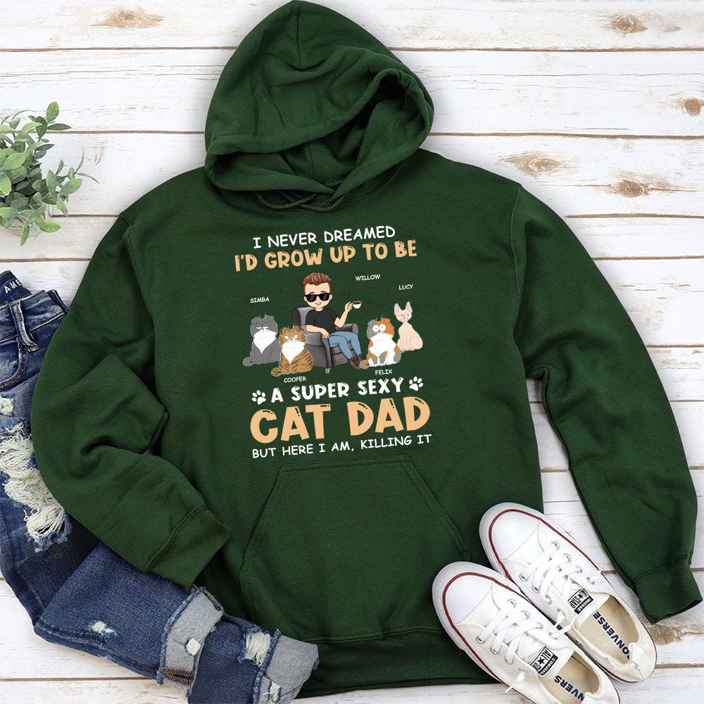 Sexy Personalized Custom Dad Mom Hoodie - Ideal Gift for Pet Lovers
