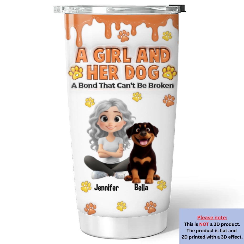 Unbreakable You And Me Bond - Personalized 3D Inflated Custom Tumbler for Unique Expression