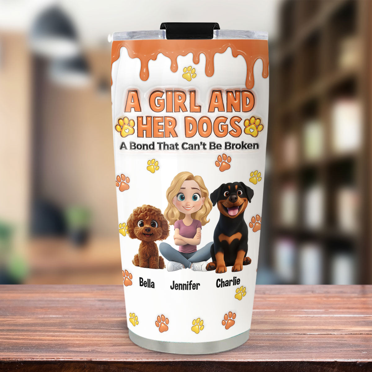 Unbreakable You And Me Bond - Personalized 3D Inflated Custom Tumbler for Unique Expression