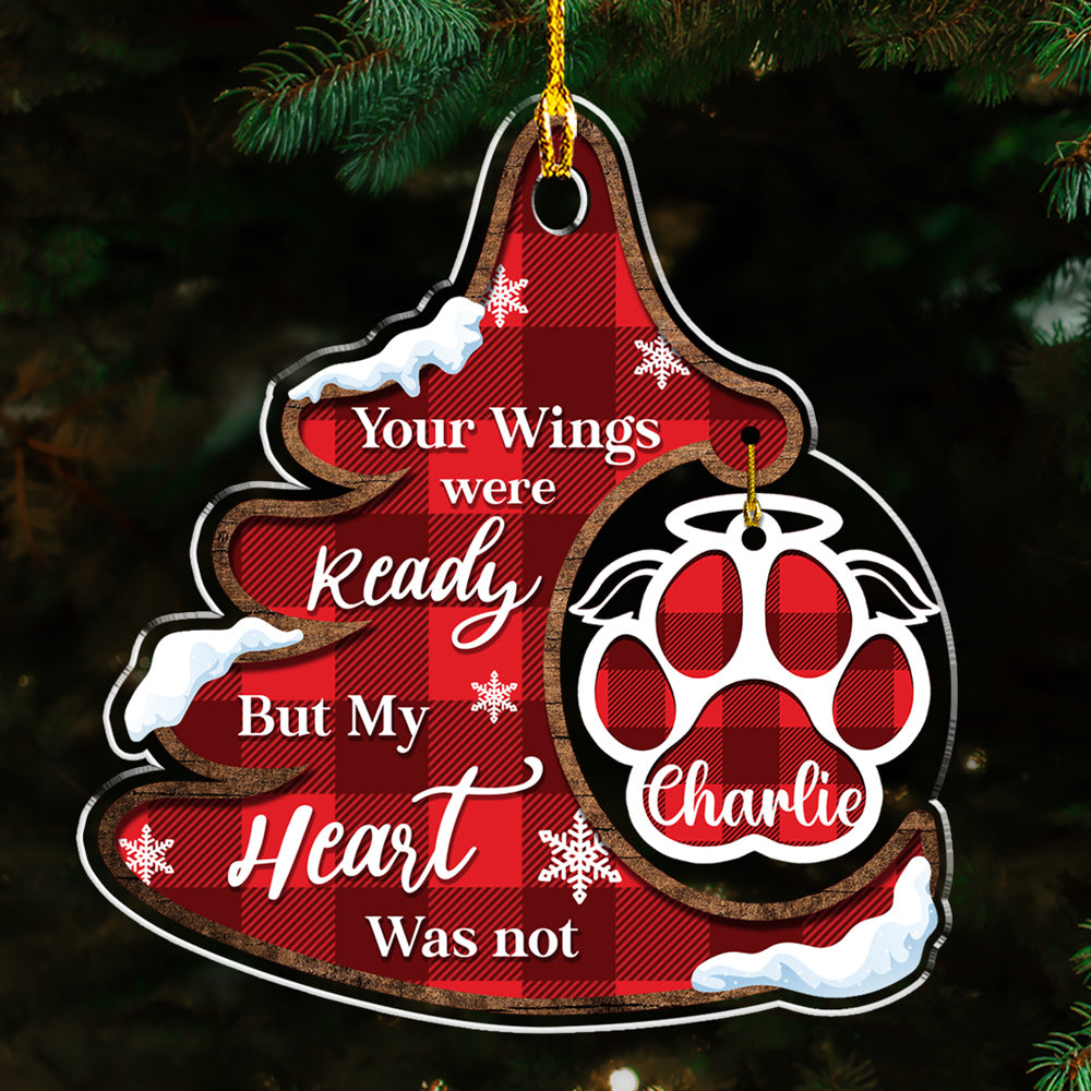 Pet Christmas - Personalized Custom Acrylic Ornament, 4' Diameter, 0.2' Thickness for a Unique Holiday Decor