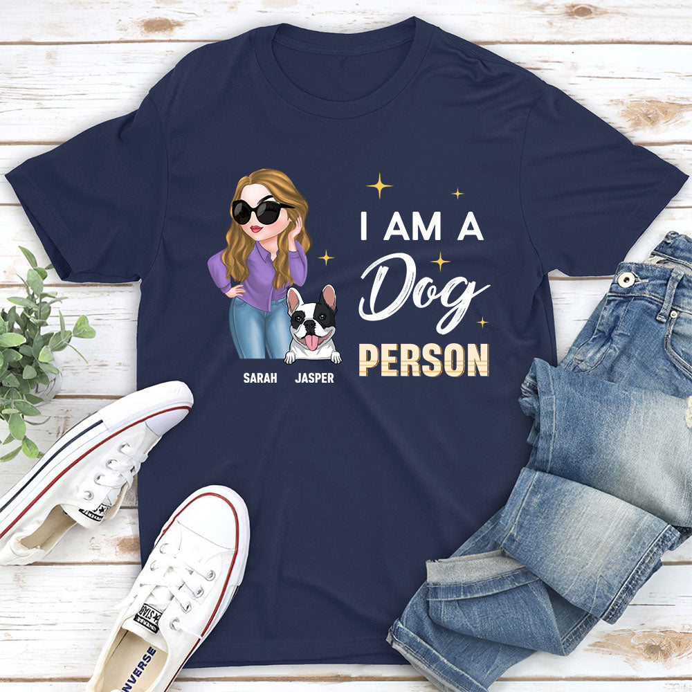 A Dog Person - Personalized Custom Unisex 5.3 oz T-shirt for Pet Lovers