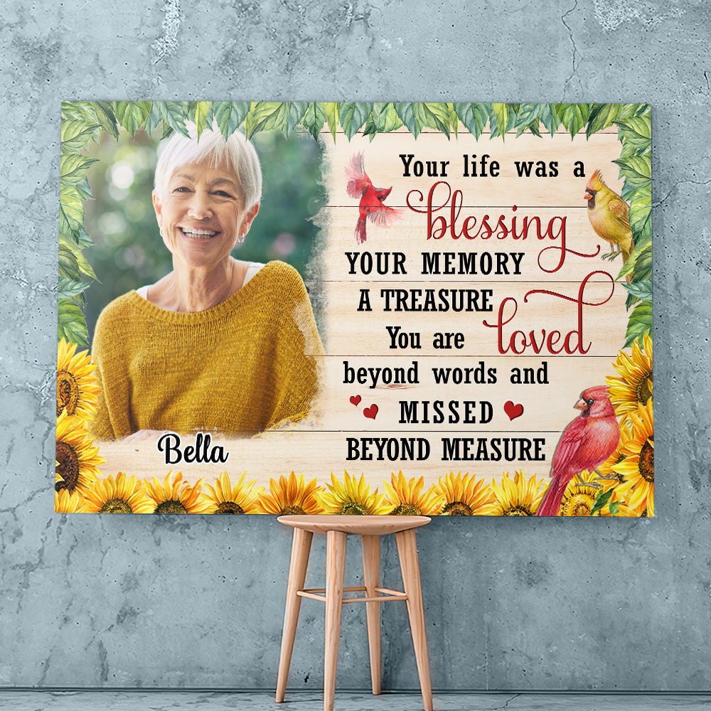 The Blessing Life - Exquisite Personalized Custom Photo Canvas for Unforgettable Gifting