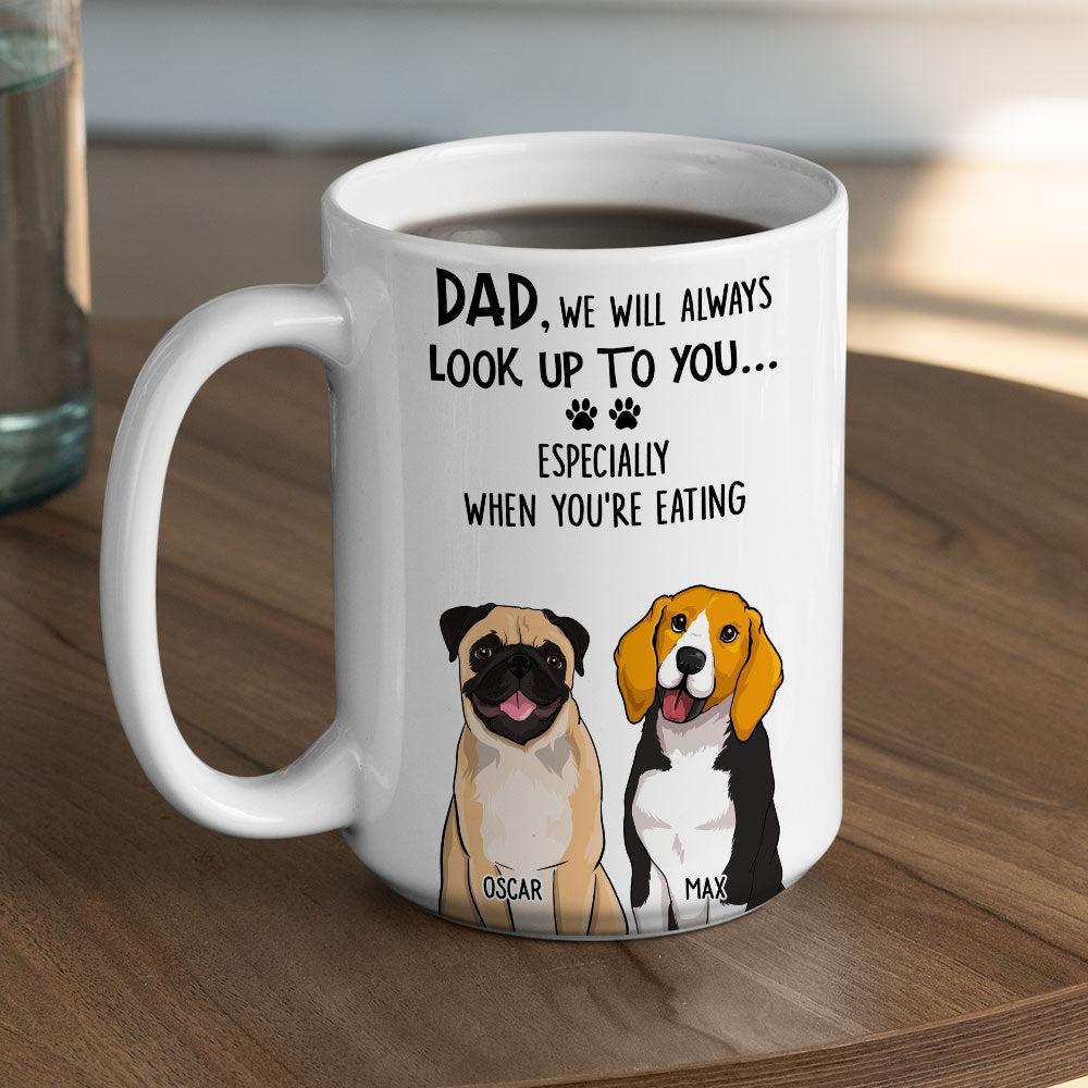 Look Up To You - Exquisite Personalized Custom 11oz Coffee Mug for Pet Lovers