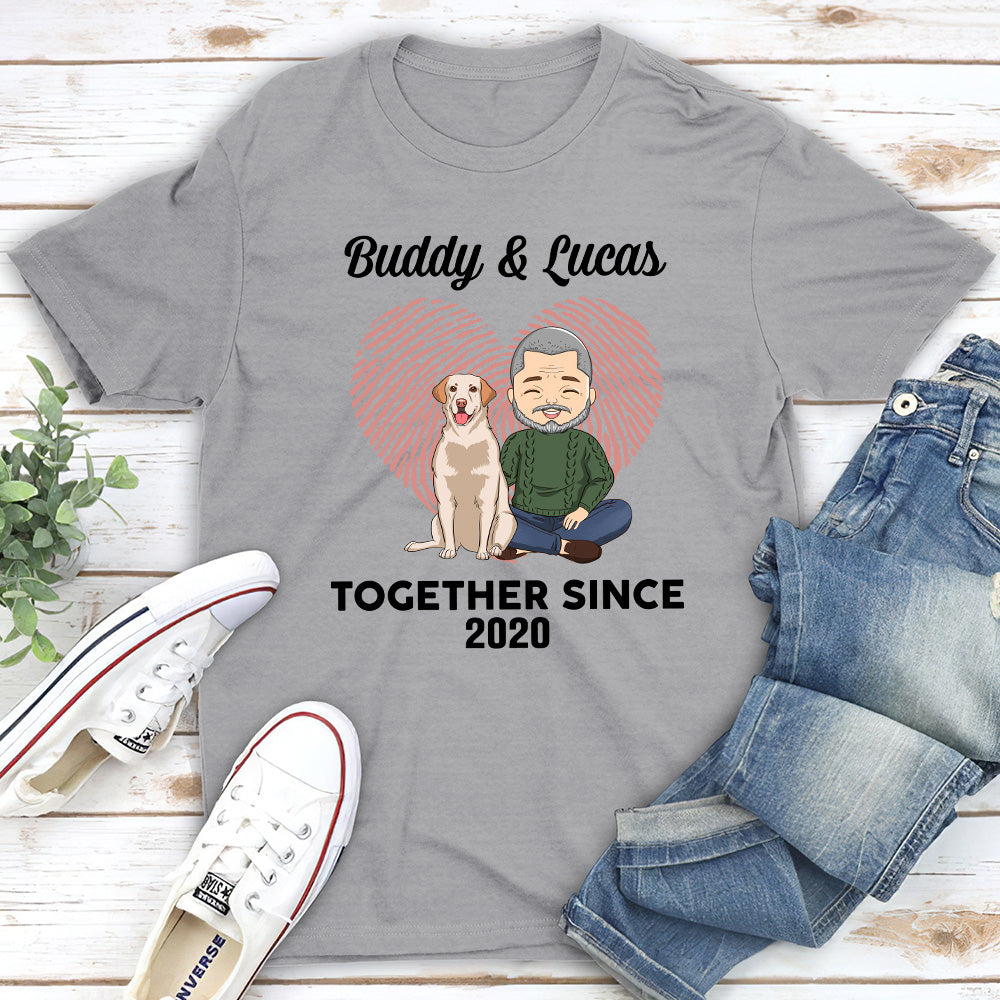 We Together - Personalized Custom Unisex Heavy Cotton 5.3 oz T-shirt for Pet Lovers