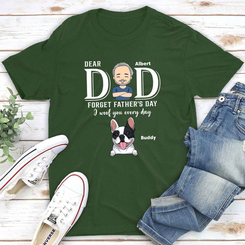 Forget Father Day - Personalized Custom Premium Men's 4.2 oz T-shirt for Pet Lovers