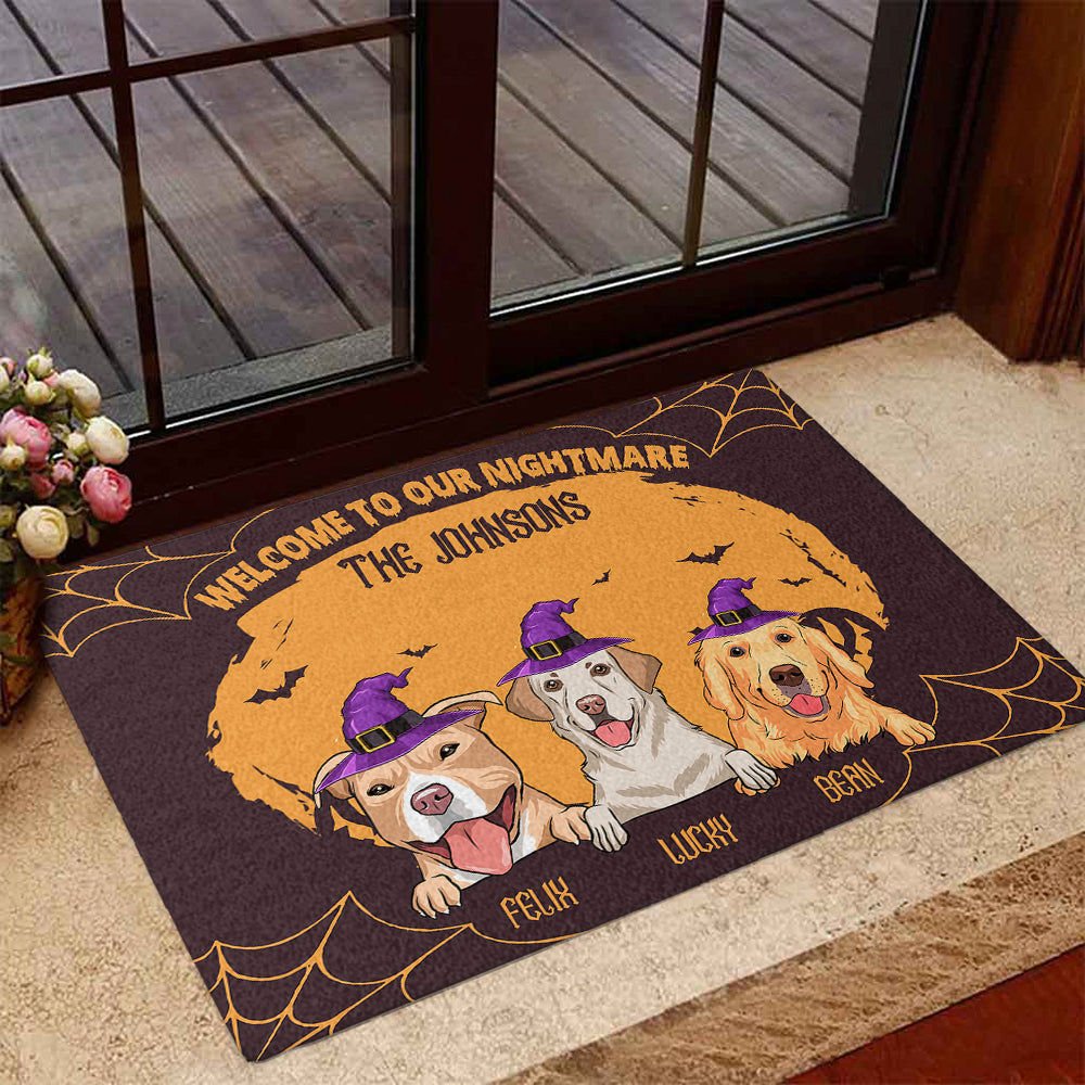 Our Nightmare - Personalized Custom Dog Picture Doormat for Pet Lovers