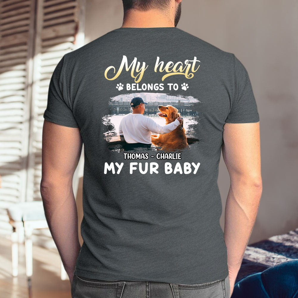 My Fur Babies Personalized Custom Unisex 5.3 oz Photo T-shirt - Ideal Gift for Pet Lovers