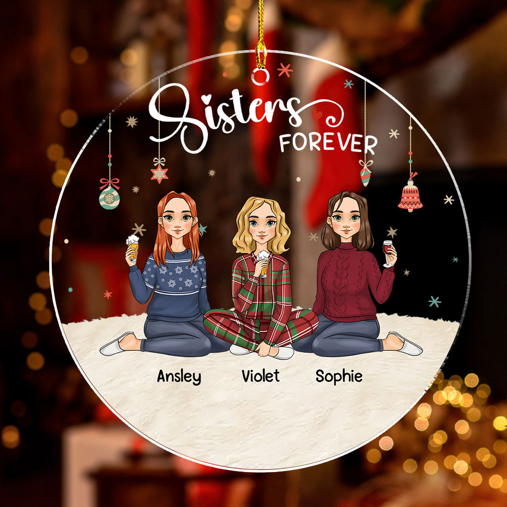 Soul Sisters - Exquisite Personalized Custom Acrylic Christmas Ornament