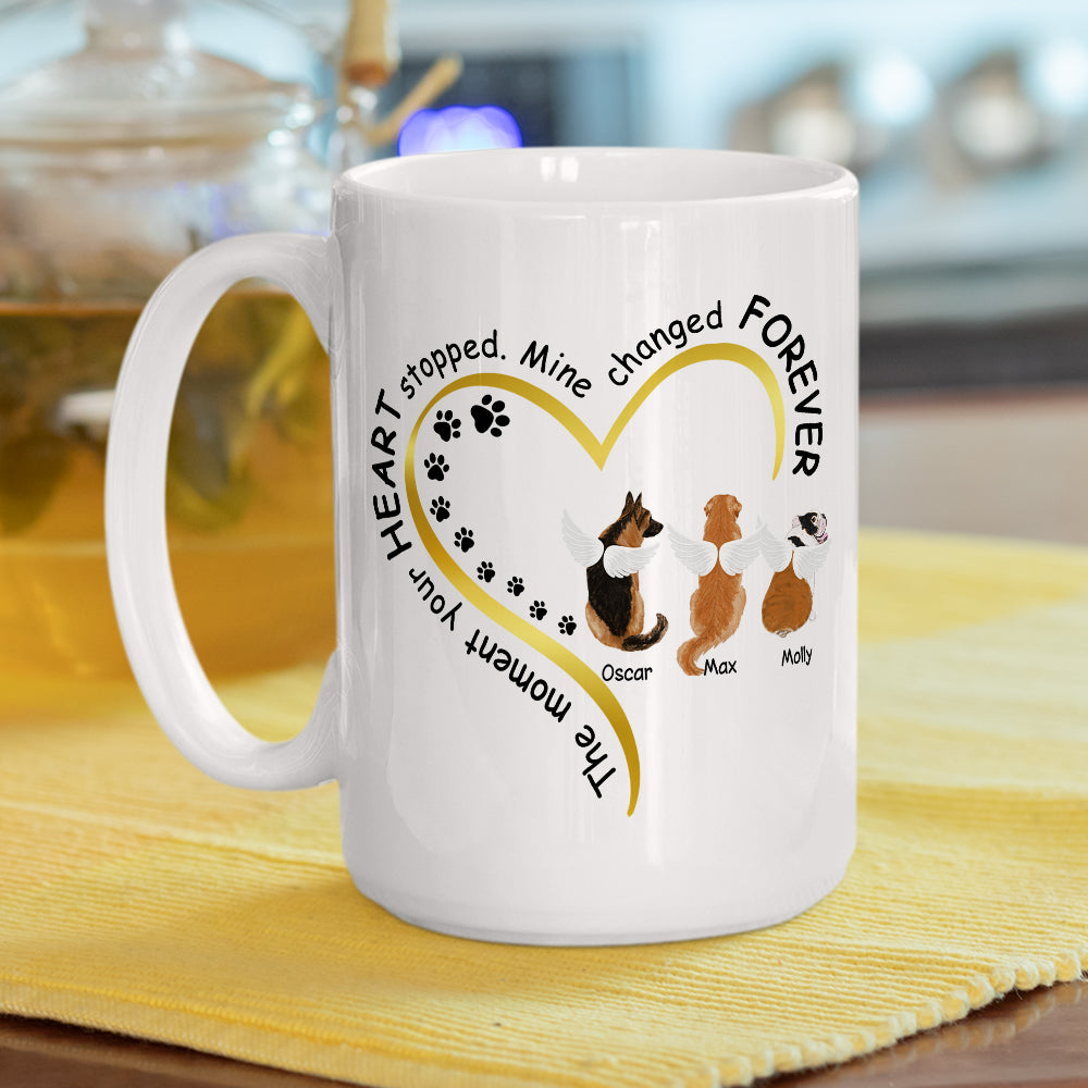 My Heart Changed Forever - Personalized Custom Ceramic Coffee Mug for Pet Lovers in 11oz and 15oz