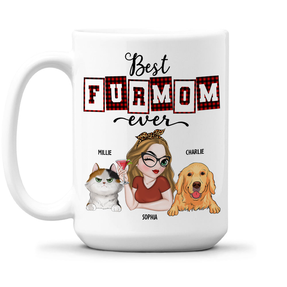 Top-Rated Personalized Custom Coffee Mug for Fur Moms and Dads of the Year