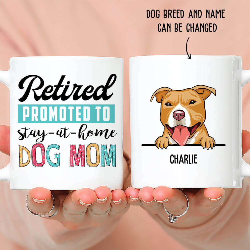 Retired Promoted To - 11oz/15oz Personalized Coffee Mug for Pet Lovers