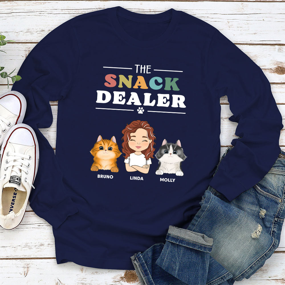 Pets Snack Dealer - Exclusive Personalized Custom Long Sleeve T-shirt for Pet Lovers