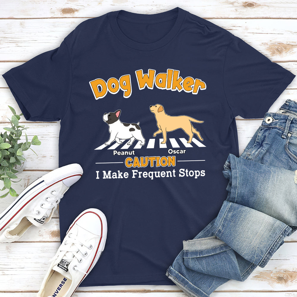 Unique Personalized Custom Unisex Frequent Stops T-shirt - Ideal for Pet Lovers