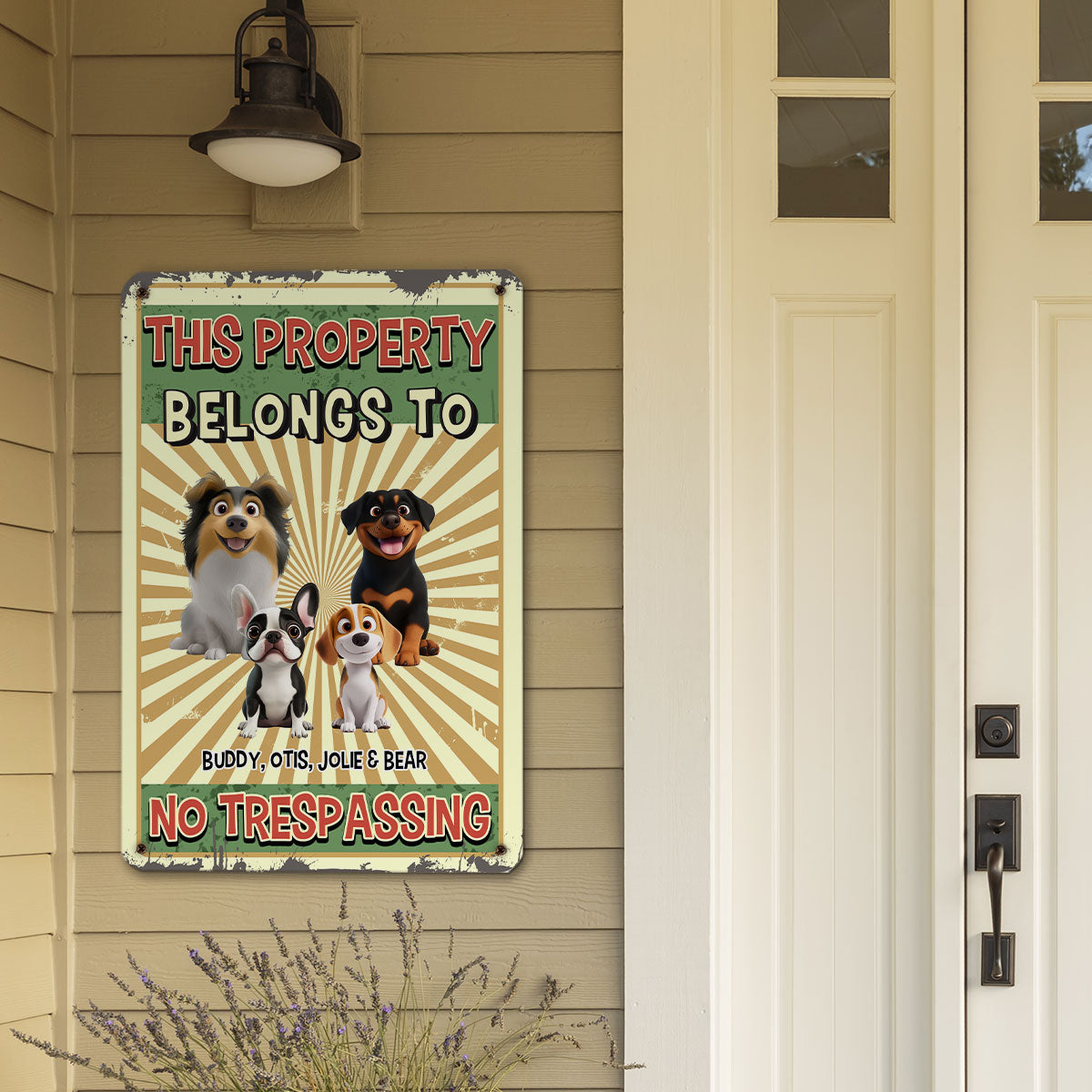 Personalized Custom Metal Warning Sign - Ideal for Home and Office Decor