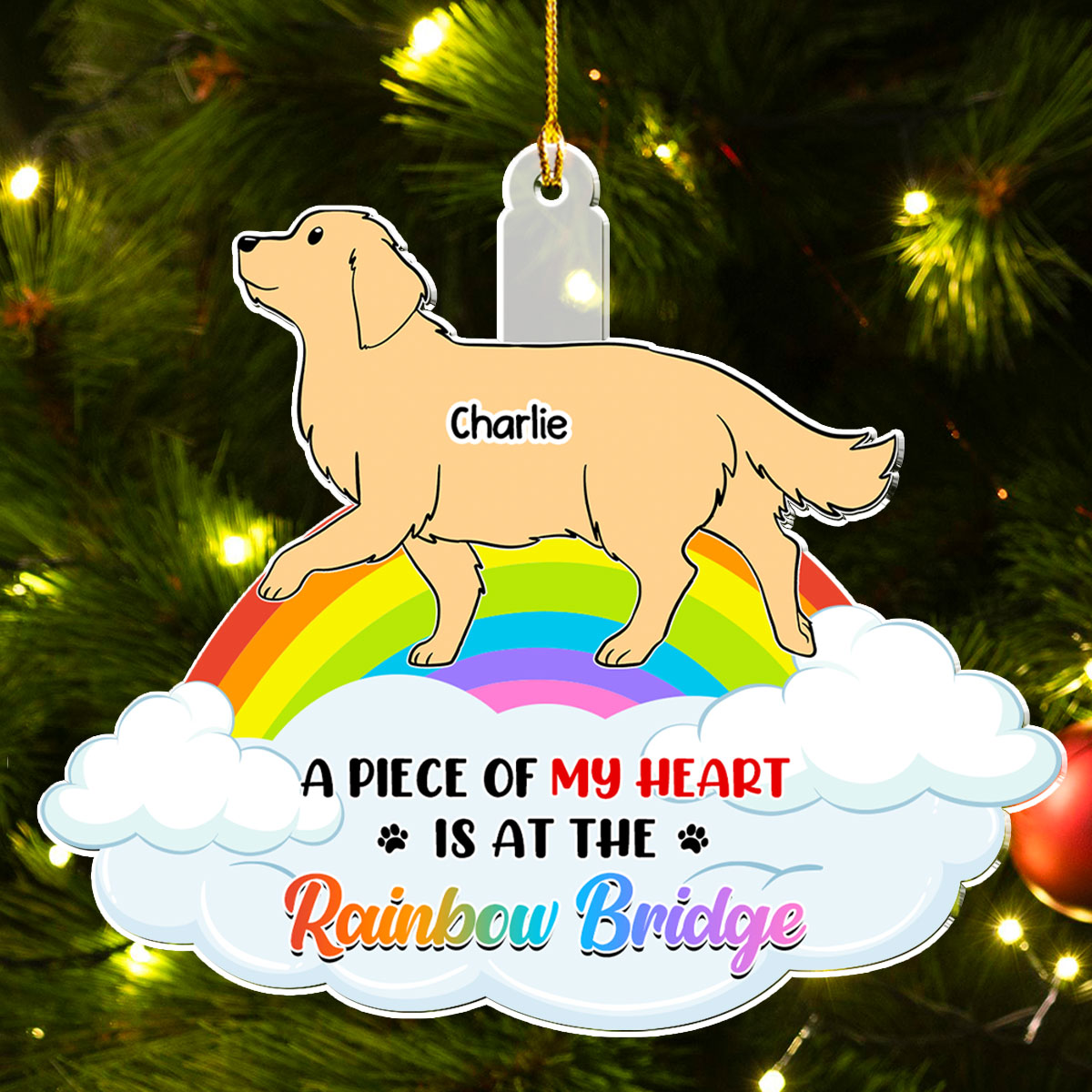 Unique Personalized Custom Acrylic Ornament for Dog Moms - Capture Memories